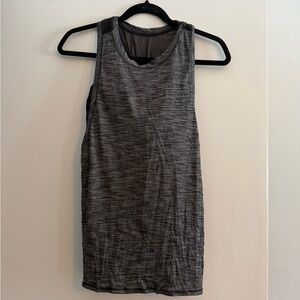 Lululemon Athletica Gray Fitted Sleeveless Tank Top